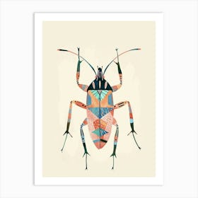 Colourful Insect Illustration Boxelder Bug 7 Art Print