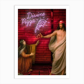 Divine Pizza Art Print