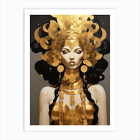 Gold Goddess Art Print 0 Art Print