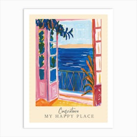 My Happy Place Cinqueterre 1 Travel Poster Art Print