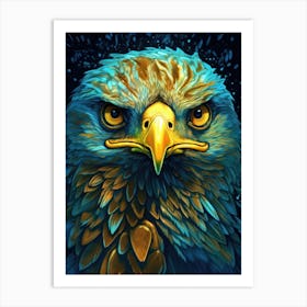 Eagle Bird Portrait Art Print