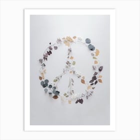 Love, Flowers & Branches   Peace Art Print