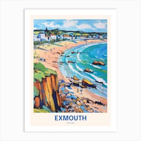 Exmouth England 7 Uk Travel Poster Art Print