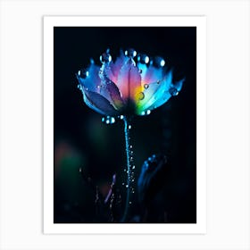 Flower In The Dark Art Print