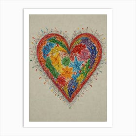 Heart Of Love 53 Art Print