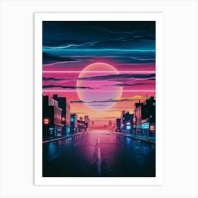 Neon City Art Print