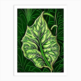 Comfrey Leaf Vintage Botanical 2 Art Print