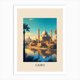 Cairo Egypt 1 Vintage Travel Poster Art Print