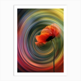 Poppy Tornado Art Print