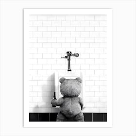 Ted Movie Bathroom Teddy Bear Art Print