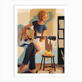 Acoustic Guitar Art Print