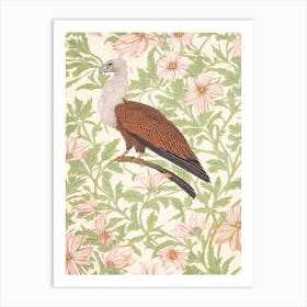 Vulture William Morris Style Bird Art Print