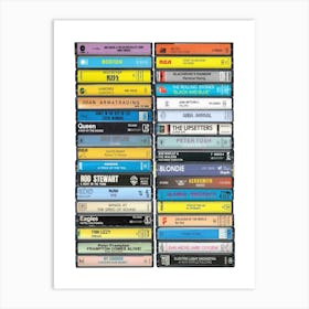 1976 Music - Cassette Print - Born in '76 Art Print