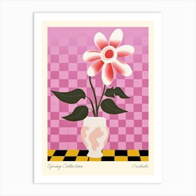 Spring Collection Orchids Flower Vase 3 Art Print