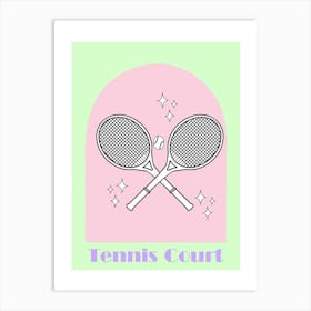 Tennis Court 4 Art Print