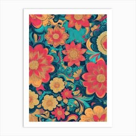 Floral Pattern 1 Art Print