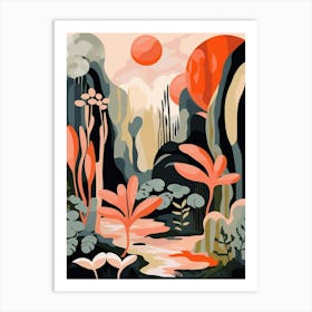 Jungle Abstract Minimalist 3 Art Print