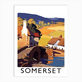 Somerset, England, Countryside Art Print