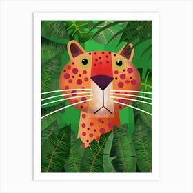 Leopard in Jungle Art Print