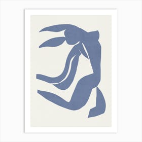 Inspired by Matisse - Blue Nude 02 Art Print