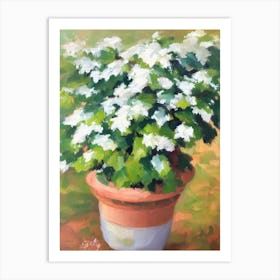 English Ivy Impressionist Painting Plant Art Print