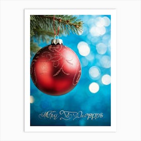 Christmas Bauble Art Print