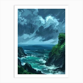 Stormy Seascape Art Print