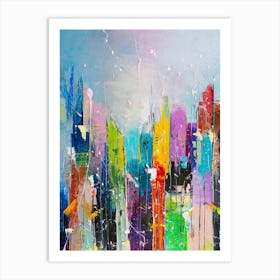 Abstract cityscape 7 Art Print