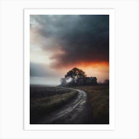 Dark Stormy Sky Art Print