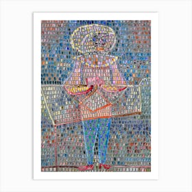 Mosaic Man Art Print