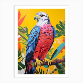 Colourful Bird Painting Falcon 6 Art Print
