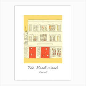 Beirut The Book Nook Pastel Colours 2 Poster Art Print