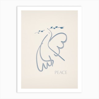 Peace Vintage Poster Art Print