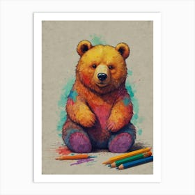 Teddy Bear 3 Art Print