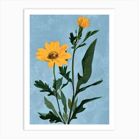 Yellow Daisy Art Print