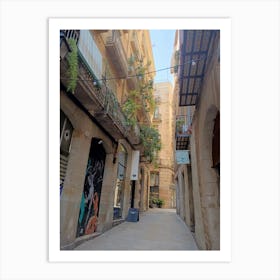 Street In Barcelona Art Print
