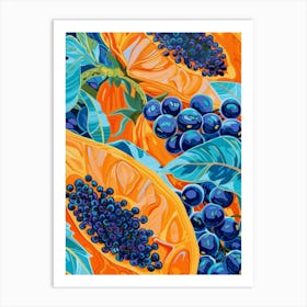 Papaya Painting Art Print