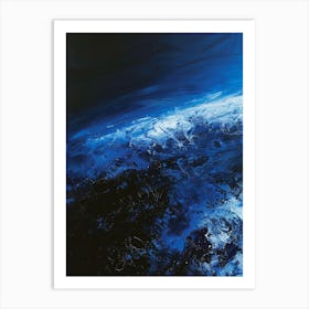 Earth In Blue Art Print