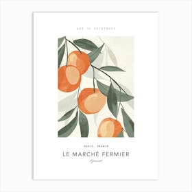 Apricot Le Marche Fermier Poster 2 Art Print