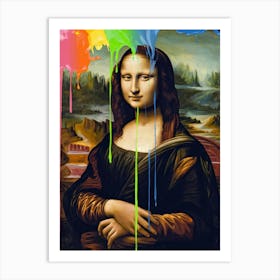 A Portrait Of The Mona Lisa With A Unique Twist Art Print