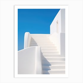 White Stairway Art Print