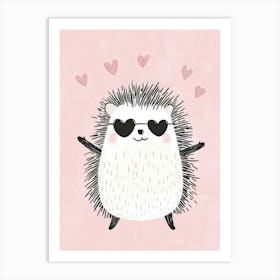 Hedgehog Iove Art Print