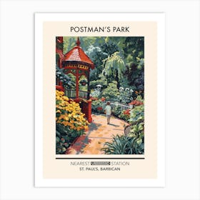 Postman S Park London Parks Garden 2 Art Print