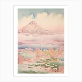 Mount Iwate In Iwate, Japanese Landscape 2 Art Print