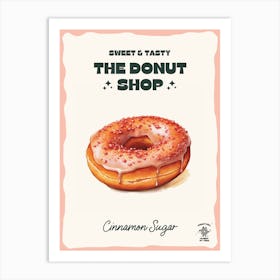 Cinnamon Sugar Donut The Donut Shop 3 Art Print