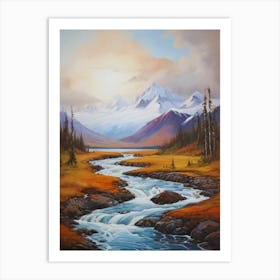 River In The Mountains 1 Art Print