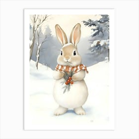 Winter Bunny 1 Art Print