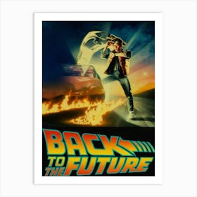 Back To The Future Car Vintage Art Print