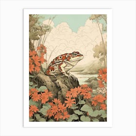 Bullfrog Japanese Style 1 Art Print