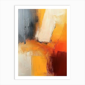 Abstract Painting Done With Warm Colors Art Print